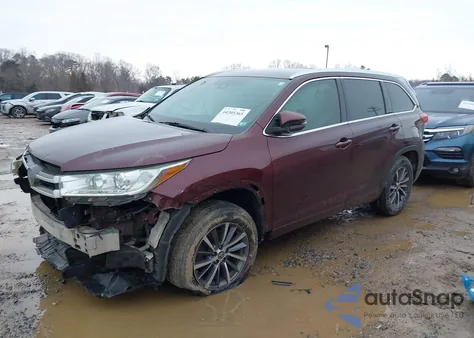 2018 Toyota Highlander Xle from USA, damaged, VIN 5TDKZRFH6JS262619